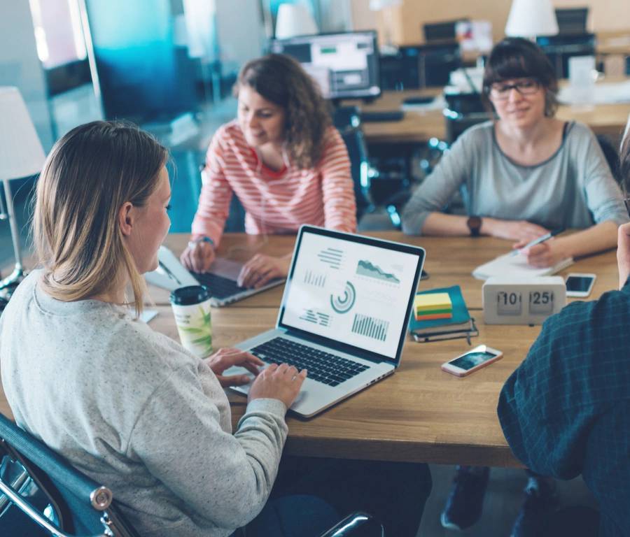 The ladies working on SEO Driven Content